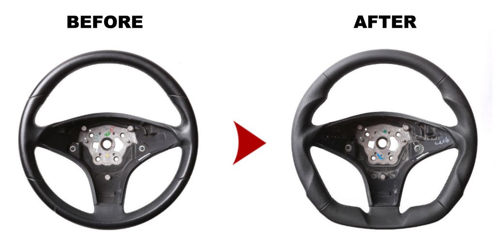 1. steering wheel sport mb original handmade 1pcs - 6