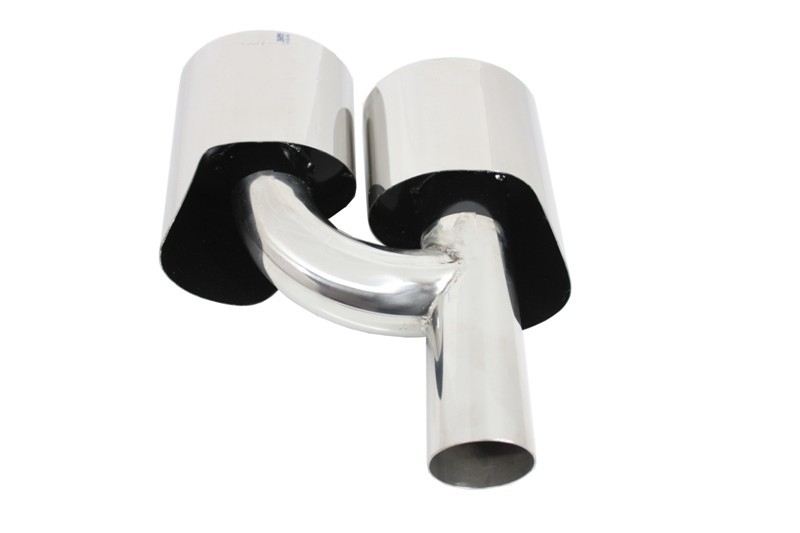 2. W204 Tailpipe in chrome 4 pipes V3 - 4