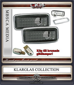 Crystal side markers smoke 2 pcs