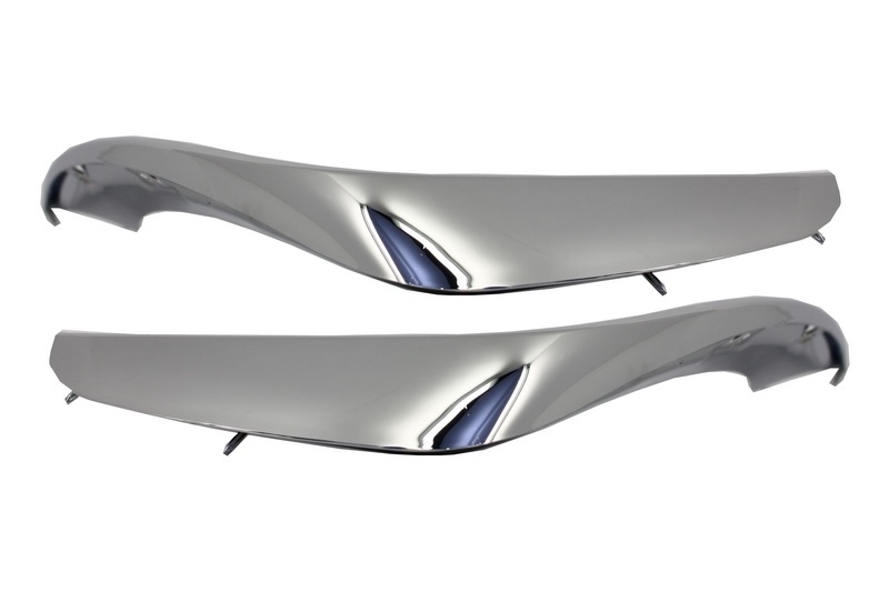1.  S65 Design Chrome Edition Front Bumper Splitters 2pcs - 2
