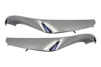 1.  S65 Design Chrome Edition Front Bumper Splitters 2pcs