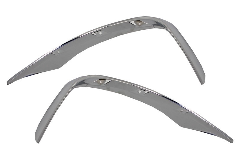 1.  S65 Design Chrome Edition Front Bumper Splitters 2pcs - 3