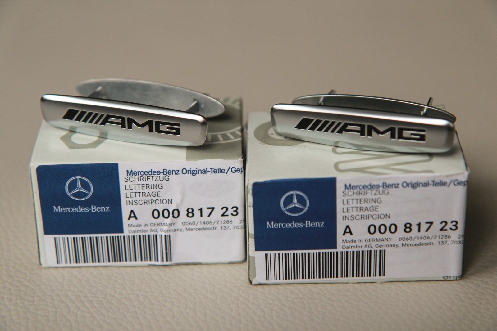 Emblem AMG seat+matt Emblem facelift 1st - 7