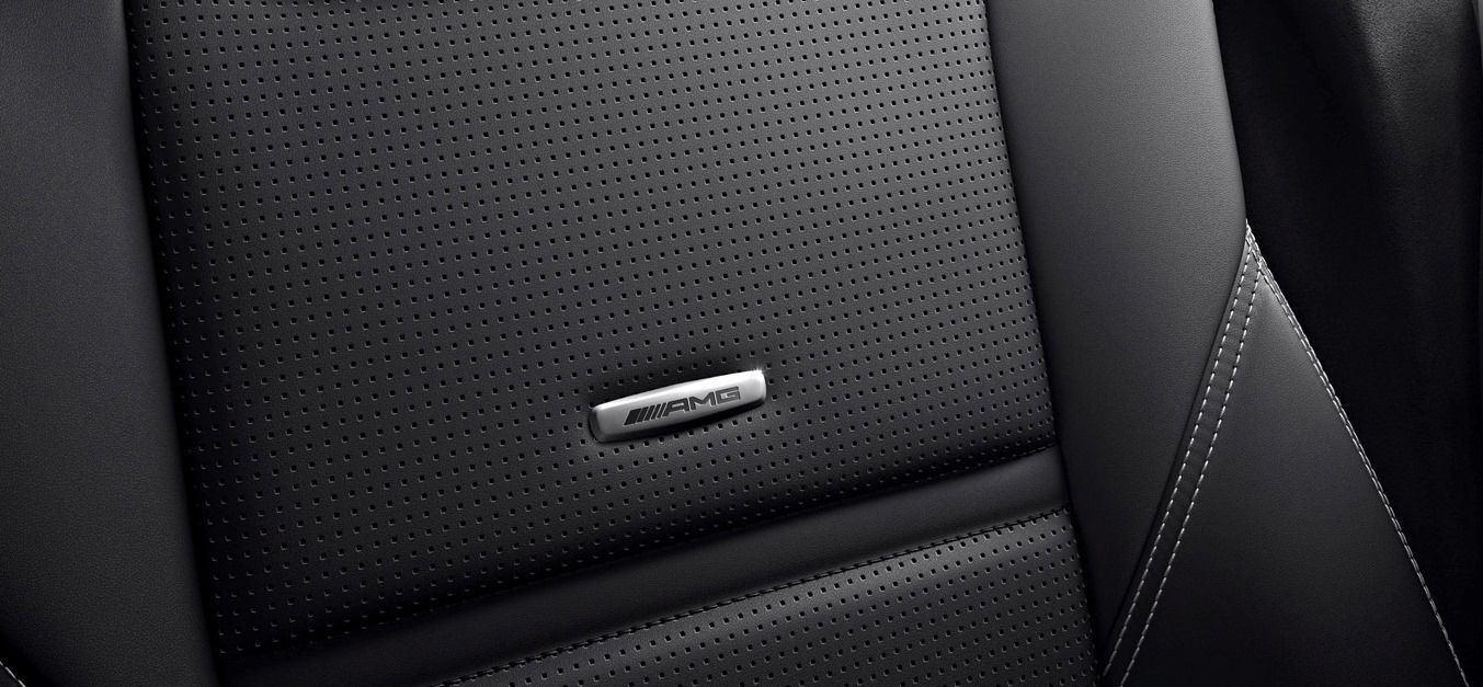 Emblem AMG seat+matt Emblem facelift 1st - 4