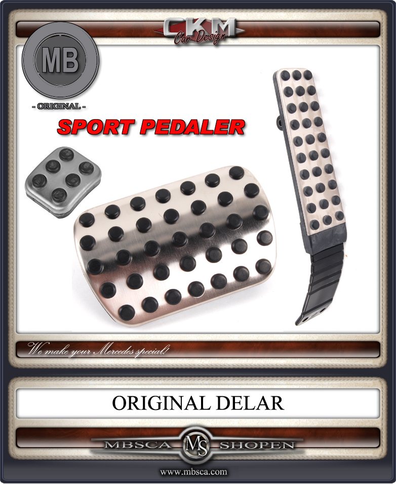 Pedals in alu MB Original Aut