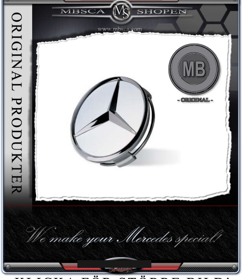 Center cap wheels 1 pcs MB Orginal with chromed star