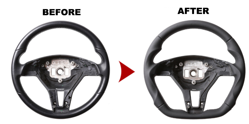1. steering wheel sport mb original handmade 1pcs - 7