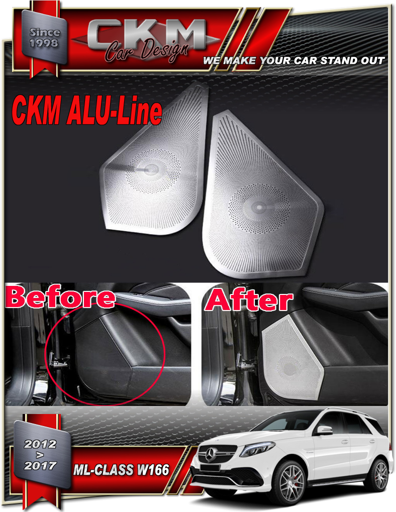 Alu-Line 2 st Alu speaker look panels front.