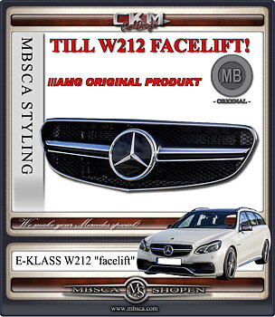 1. AMG E63 GRILL FACELIFT omplett MB Original