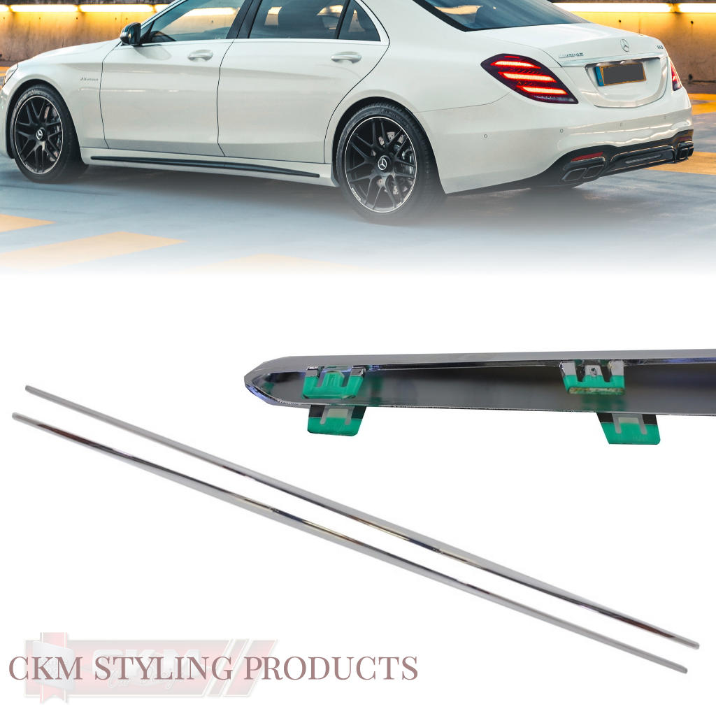 1. CKM S65 chrome trim for AMG look sideskirts 2pcs - 3