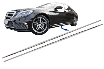 1. CKM S65 chrome trim for AMG look sideskirts 2pcs