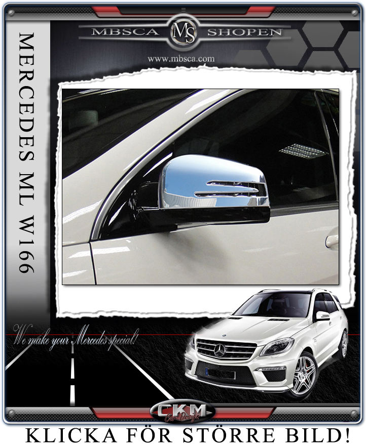Chromed mirrorcovers 2pcs