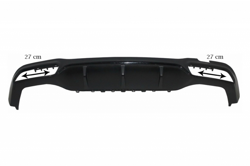 1. ckm w213 2018 FACELIFT  a-look  rear diffuser kit Black trim - 5