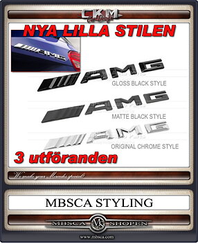 Emblem AMG trunk black or chrome