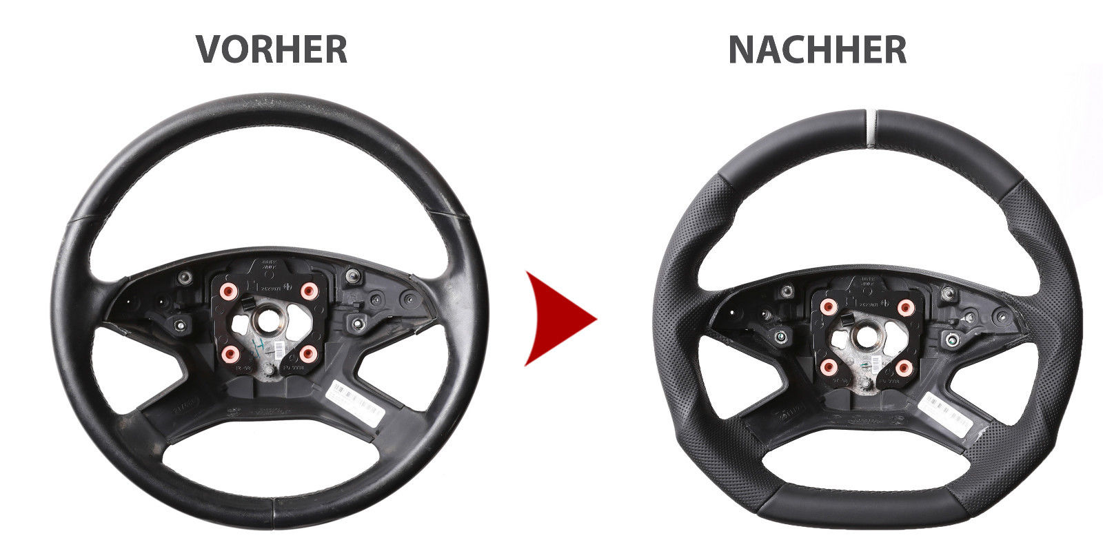 1. steering wheel sport mb original handmade 1pcs - 3