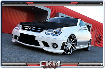 1. CKM Spoiler kit 4 delar "C63 AMG LOOK" 