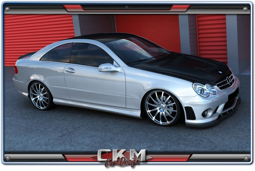 1. CKM Spoiler kit 4 delar "C63 AMG LOOK"  - 3