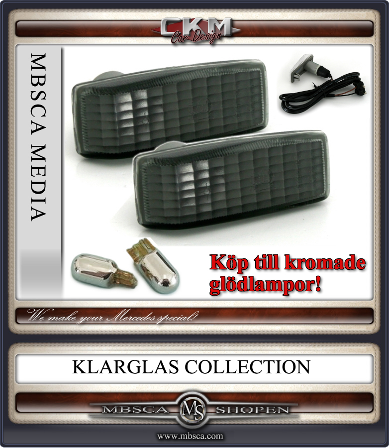 Blinkers sideblinkers Smoke square 1 pcs