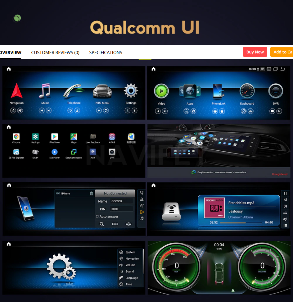 1. GLK Comand 10,25" Android Widescreen touchscreen GLK - 14
