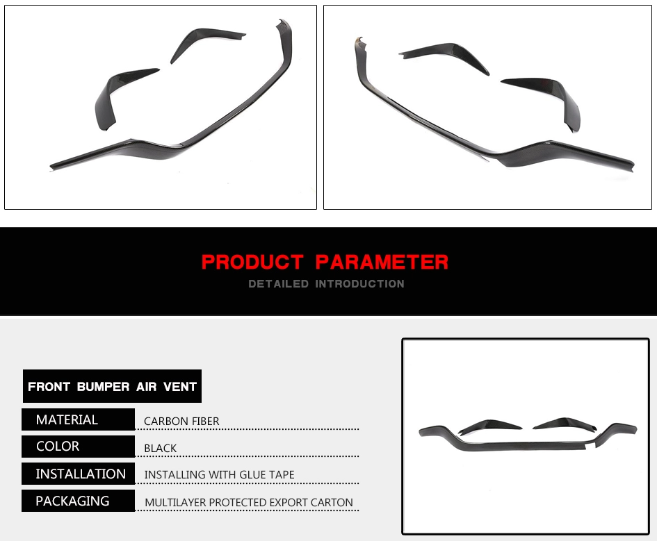 1. CKM Carbon front spoilers 3 pcs - 6