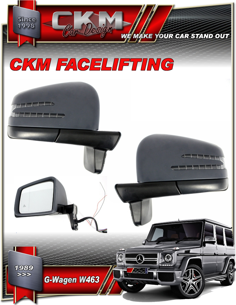 1. Facelift speglar komplett  2st