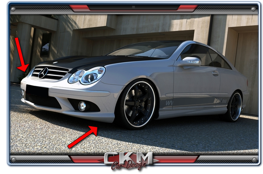 Ckm Car Design Ckm Spoiler Kit Front Amg Look