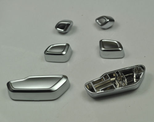 Knappsats 6 delar i borstad aluminium - 3