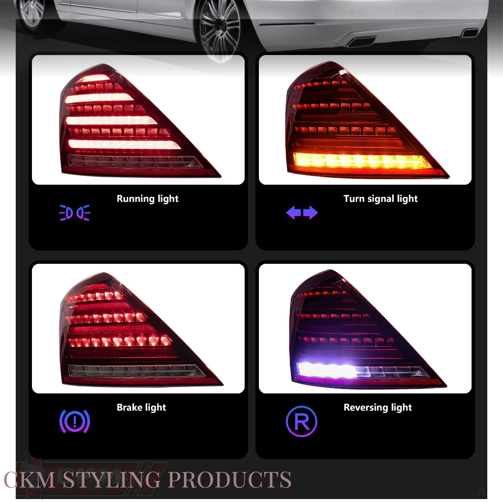 Facelift Clearglas "W222 look"  2pcs SMOKE - 3