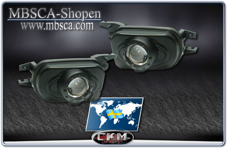 Clear fog lights projector Balck 2 pcs