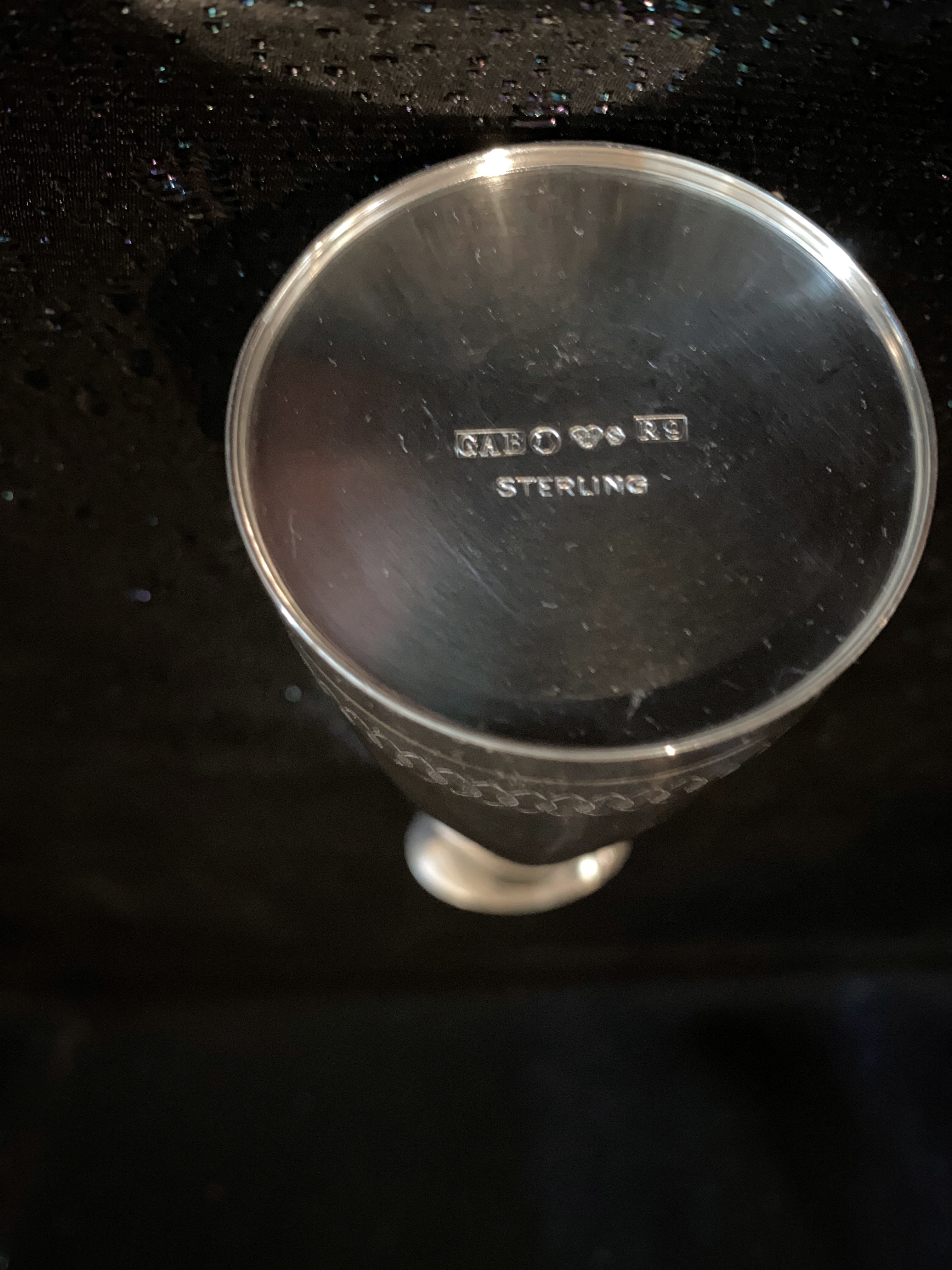 Vas -Rosvas  i Äkta silver. Sterling silver.GAB.Ny, oanvänd från 1967 - 3