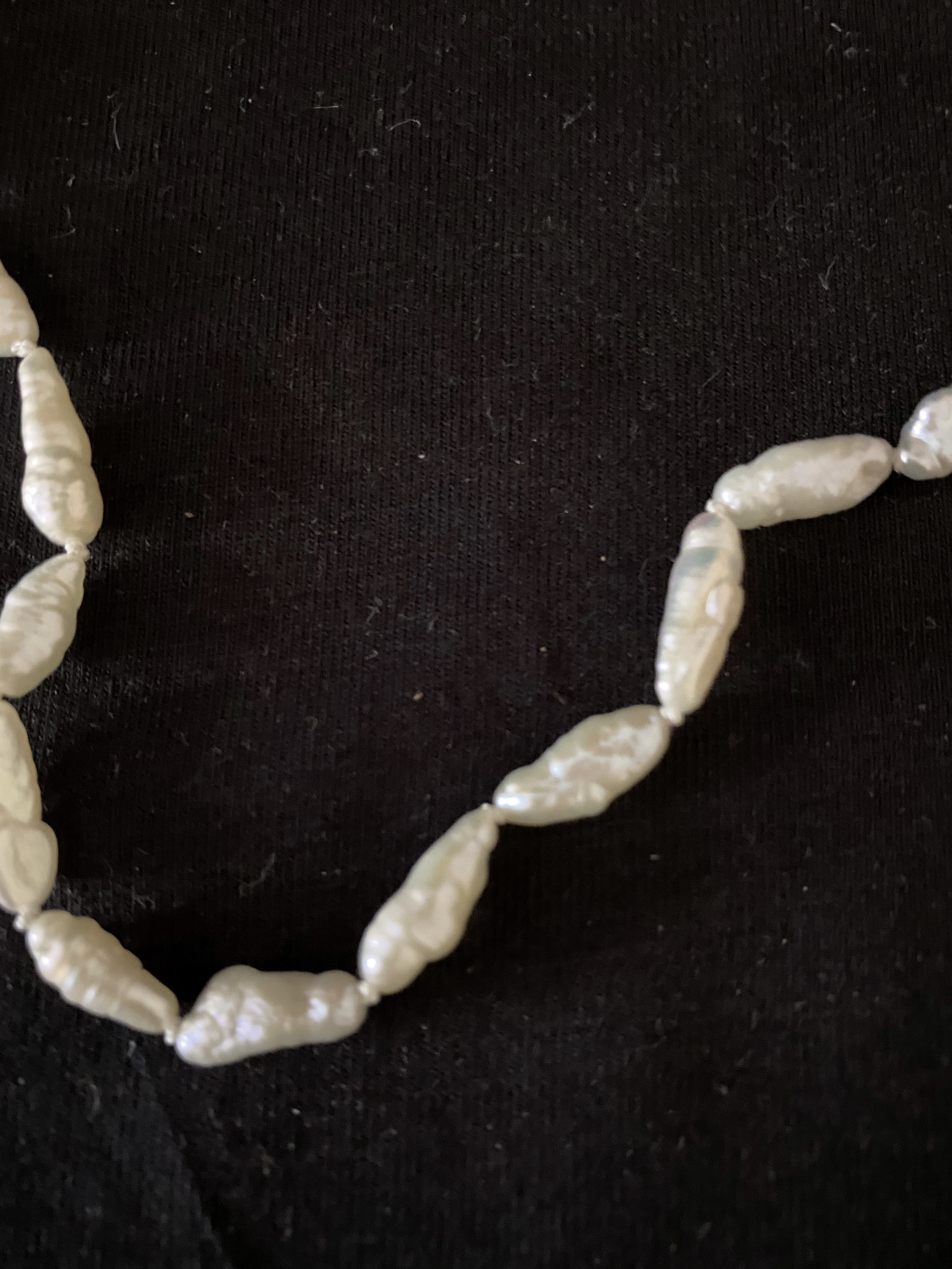 Halsband med äkta Odlade pärlor. -80tal. 46 cm - 2