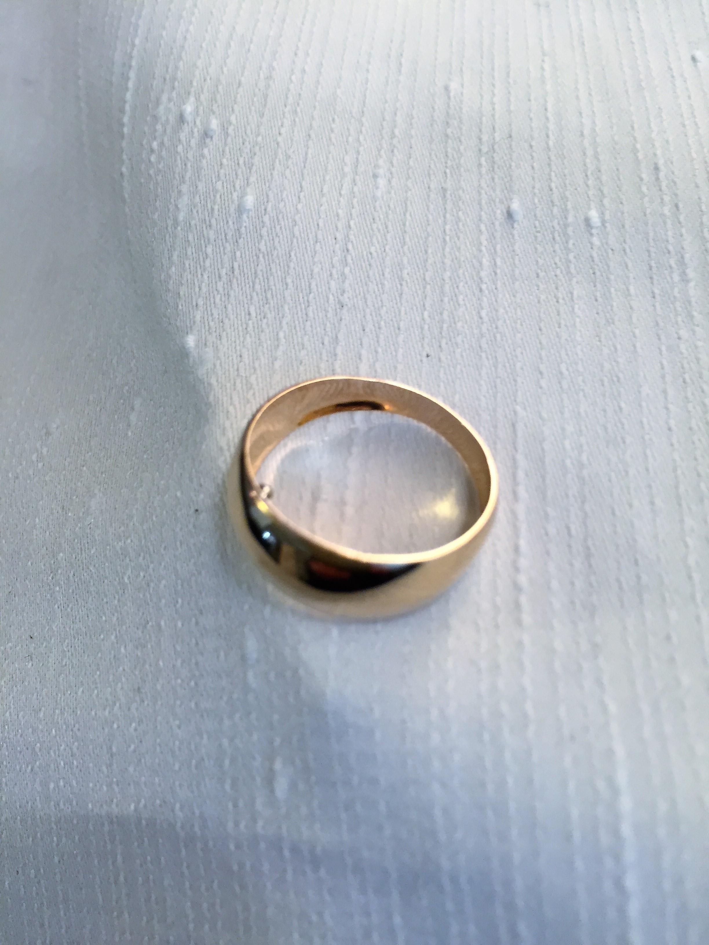 Ring i 18 Karat guld. Slät.Cesons Göteborg.1961.St 17 - 3