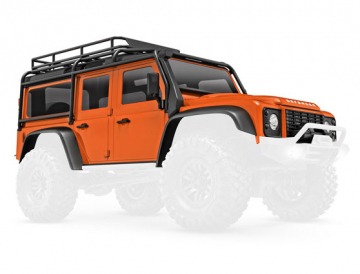 Traxxas 429712-ORNG Body TRX-4M Land Rover Defender Orange Complete