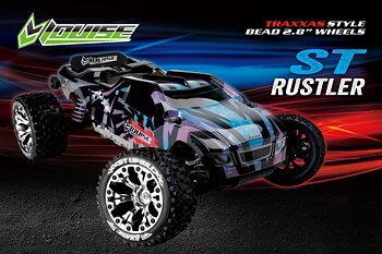 LOUISE RC WORLD L-T3209CH Tires & Rims ST-HUMMER 2.8" Chrome 1/2-Offset (2)*