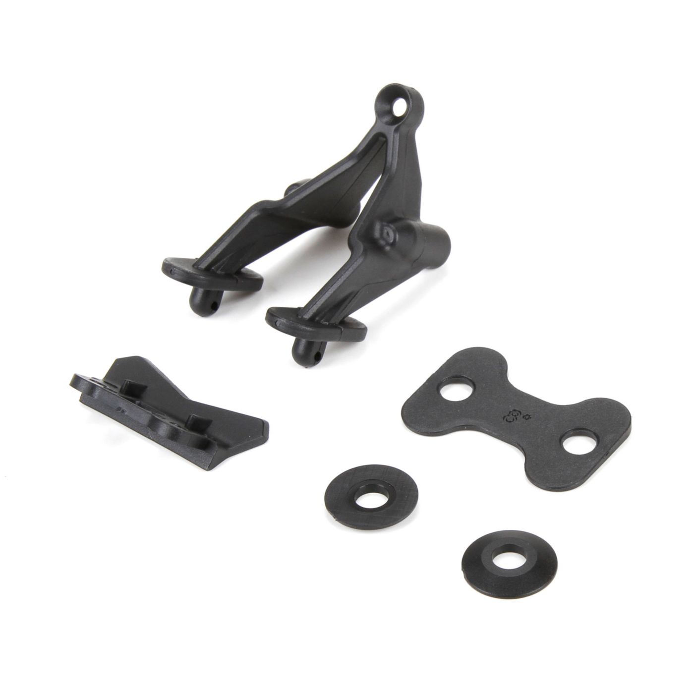 TLR TLR231035 Wing Stay Set, Rear Bumper: 22 3.0