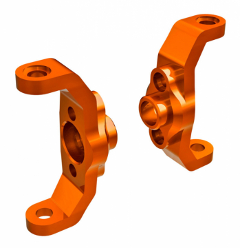 Traxxas 9733-ORNG Casterblock Alu Orange V+H (2) TRX-4M