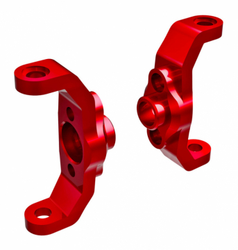 Traxxas 429733-RED Caster Blocks Alu Red L+R (2) TRX-4M