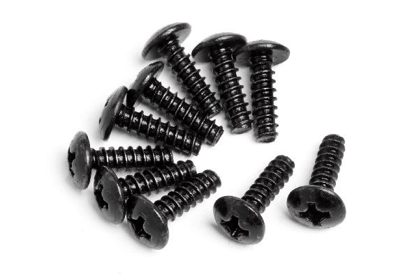 Maverick RC MV22047 Round Head Self-Tapping Screw M3x10mm (10Pcs)