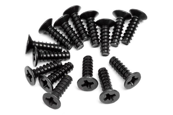 Maverick RC MV22052 Countersunk Cross Head Self-TapScrew M3x10mm 15Pcs - 2