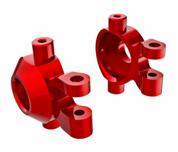 Traxxas 429737-RED Steering Blocks Alu Red L+R (2) TRX-4M