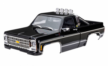 Traxxas 9811-BLK Kaross TRX-4M Chevrolet K10 Svart Komplett (Clipless)