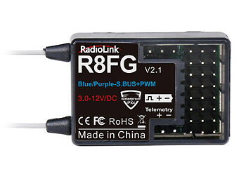 RADIOLINK RLR8FG-VC Mottagare R8FG 8-kanaler med Volt kabel