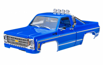 Traxxas 9811-BLUE Kaross TRX-4M Chevrolet K10 Blå Komplett (Clipless)