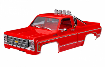 Traxxas 429811-RED Body TRX-4M Chevrolet K10 Red Complete (Clipless)