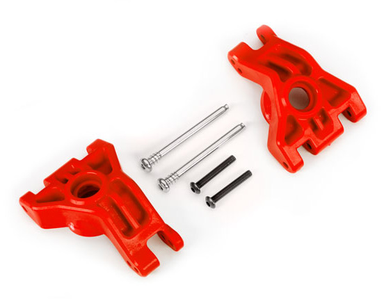Traxxas 9050R Hjulaxelhållare Bak EHD (Par) Röd