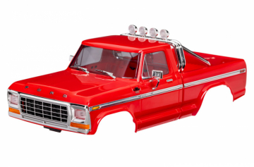 Traxxas 9812-RED Kaross TRX-4M Ford F-150 Röd Komplett (Clipless)