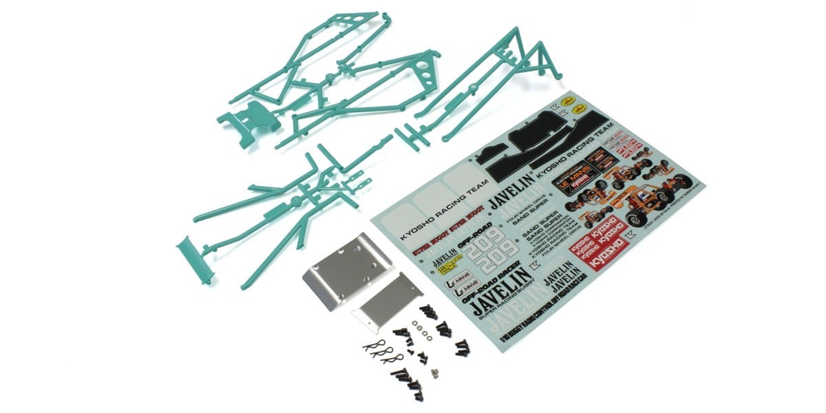 Kyosho OTB247GR Body Parts and Roll Bar Kyosho Javelin - Peppermint Green
