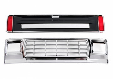 Traxxas 429819-BLK Grill, Tailgate Black with LED Lenses Ford F-150 TRX-4M