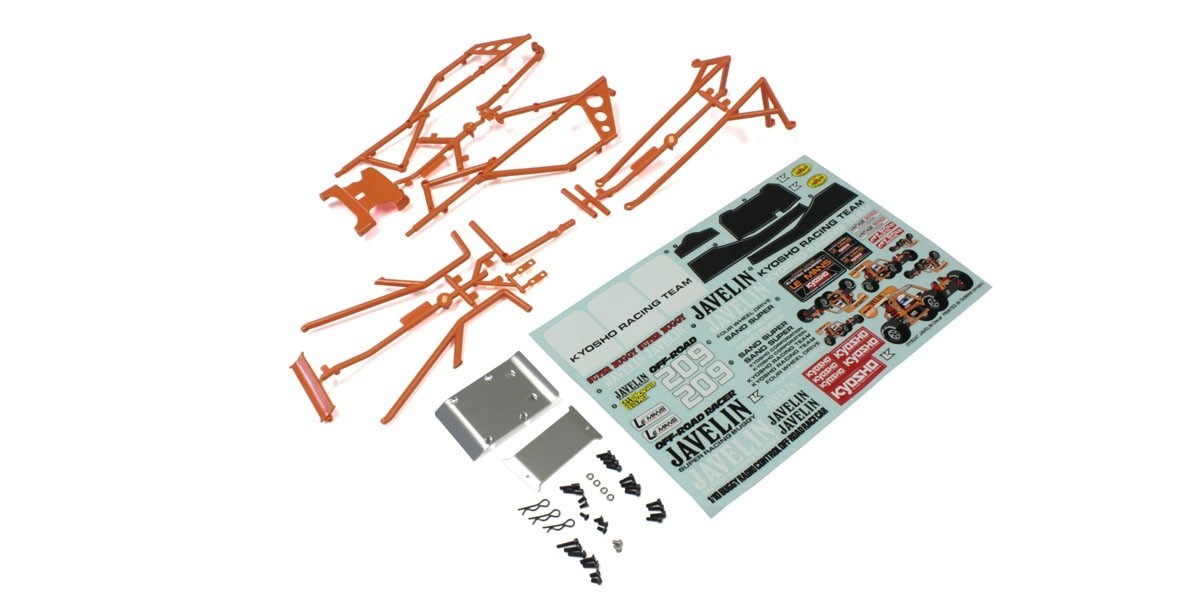Kyosho OTB247OR Body Parts and Roll Bar Kyosho Javelin -Orange