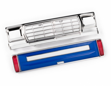 Traxxas 429819-BLUE Grill, Tailgate Blue with LED Lenses Ford F-150 TRX-4M